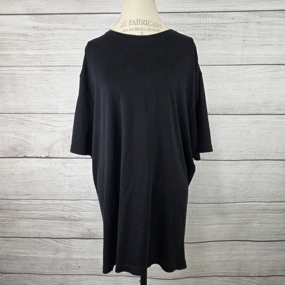 Alan Flusser Vintage Black 100% Fine Pima Cotton T-Shirt